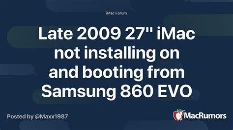 samsung 860 evo not booting